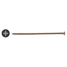 Vida All Purpose Pozi Countersunk Wood Screws - 6.0 x 150mm - Yellow Zinc - Pack of 100