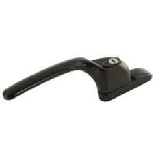 Fab & Fix uPVC/Timber Connoisseur Offset Locking Multipoint Window Handle - Left Hand - Black