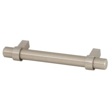 Exel 14mm Collared T-Bar Cabinet Pull Handle - 160mm Centres - Satin Stainless Steel