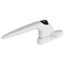 Trojan Sparta uPVC/Timber Cockspur Locking Window Handle - 15.5mm Nose Height - Left Hand - White