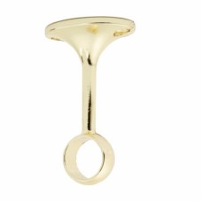Exel 19mm Hanging Rail Centre Bracket - Polished Brass