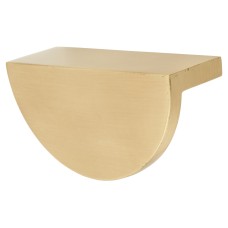 Hendel & Hendel Barrington Smooth Eclipse Cabinet Finger Pull Handle - 64mm Centres - Satin Brass