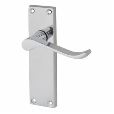 Exel Polished Chrome Budget Scroll Latch Door Handle - Mia Range - 153 x 42mm