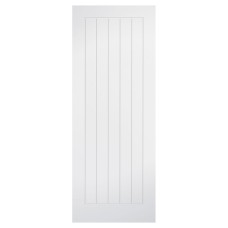 LPD Mexicano 5 Panel Primed Solid Internal Door - 2040 x 826 x 40mm - White