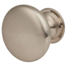 Exel Domed Round Cabinet Knob - 25mm Diameter - Satin Nickel
