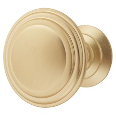 Exel Hythe Round Cabinet Knob - 30mm Diameter - Satin Brass
