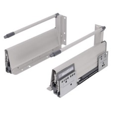 FVG Innobox Soft Close Drawer Pack - Includes 1 x Pair of Rods - (H) 140mm x (D) 350mm - Grey