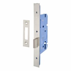 Hampstead Architectural DIN Euro Deadlock - 85mm Case - 60mm Backset - Satin Stainless Steel