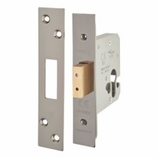 Hampstead Architectural Euro Profile Deadlock - 78mm Case - 57mm Backset - Black Nickel