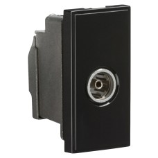 Knightsbridge Non-Isolated TV Coaxial Euro Module - Black