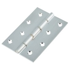Double Phosphor Bronze Washered Butt Door Hinge - 100 x 67 x 2.2mm - Satin Chrome - Pair