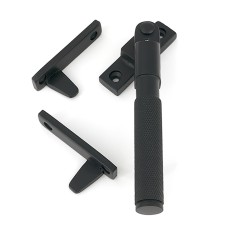 From The Anvil Brompton Knurled Locking Night Vent Casement Window Fastener - Matt Black