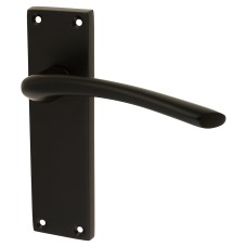 Exel Matt Black Latch Door Handle - Rimini Range - 151 x 42mm