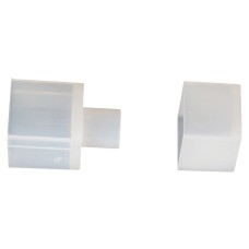 Integral LED End Cap From Straight End for 15 x 15mm Side & Top Bend Neon Strip Light - Pack of 5
