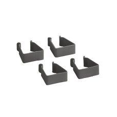 elfa Drawer Basket Tower - Frame Side Clips - Graphite - Pack of 4