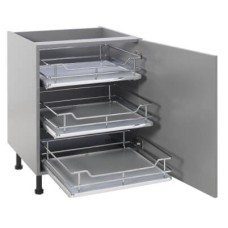25kg Single Tray Soft Close Pull Out Organiser - Cabinet Width 500mm