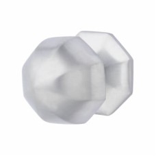 Exel Octagonal Centre Door Knob - 64mm Rose Diameter - Satin Chrome