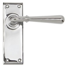 From The Anvil Polished Chrome Latch Door Handle - Newbury Range - 152 x 50mm