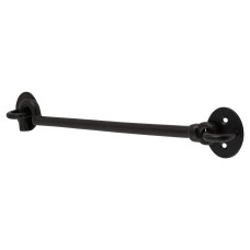 Exel Cabin Hook & Eye - 250mm Length - Antique Black Iron