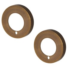 Jigtech Privacy Rose Cover - 52mm Diameter - Antique Brass