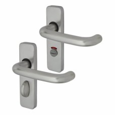 Exel Satin Stainless Steel 19mm Return to Door Bathroom Door Handle - 57mm c/c - Puma Range