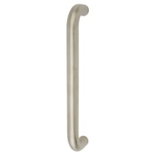 Exel 19mm D-Bar Door Pull Handle - Bolt Fix - 225mm Centres - Satin Stainless Steel