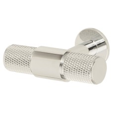 Carlisle Brass 13mm Knurled T-Bar Cabinet Knob - 50 x 40mm - Polished Chrome
