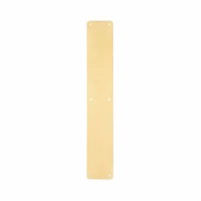 Hampstead Solid Brass Plain Finger Plate - 450 x 75 x 1.5mm - Polished