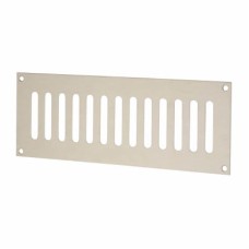 Exel Plain Slotted Vent - 242 x 89mm - 4370mm² Free Air Flow - Satin Stainless Steel