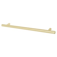 Exel 12mm T-Bar Cabinet Pull Handle - 224mm Centres - Satin Brass
