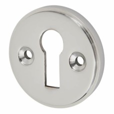 Exel Escutcheon - 40mm Diameter - Keyhole - Polished Chrome
