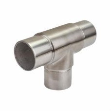 SWR Balustrade 3 Way Equal Tee - 304 Brushed Satin Stainless Steel