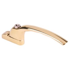 Hoppe uPVC/Timber Inline Espagnolette Locking Multipoint Window Handle - Dual - Polished Brass