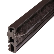 Exitex Sash Window Brush Parting Bead - 3000mm Length - Brown