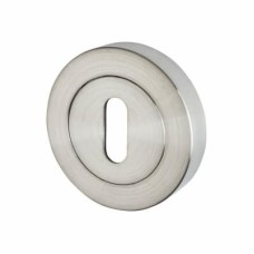 Excel Escutcheon - 52mm Diameter - Keyhole - Satin Chrome