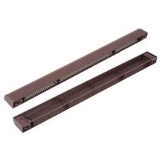 Trimvent XC13 uPVC/Timber Window Vent - Canopy - 367 x 13mm - Brown