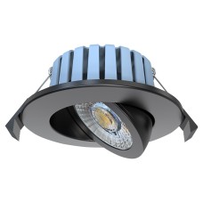 Forum Spa Eden 7W IP65 Fire Rated LED Dimmable Adjustable Downlight - 3/4/6000K CCT - Black