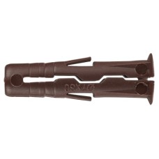 Rawlplug UNO Universal Wall Plug - 7 x 30mm - Brown - Jar of 700 Plugs