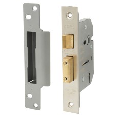 ERA Viscount 5 Lever Sashlock - 76mm Case - 57mm Backset - Satin Chrome