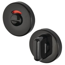Hoppe AR600/29 Nylon Bathroom Turn & Release with Indicator - 52mm Diameter - Ebony Black