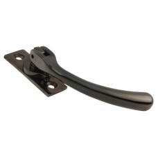 Hampstead Bulb End Locking Espagnolette Casement Window Handle - Right Hand - Black Nickel