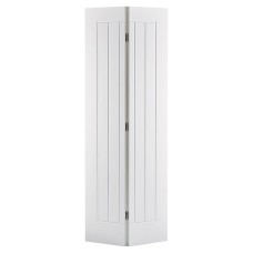 LPD Mexicano 5 Panel Primed Solid Bi-Fold Internal Door - 1981 x 762 x 35mm - White 