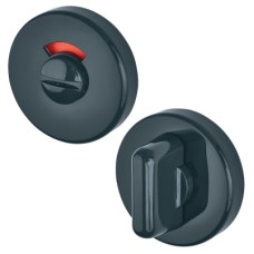 Hoppe AR600/29 Nylon Bathroom Turn & Release with Indicator - 52mm Diameter - Anthracite Grey