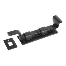 Olde Forge Necked Barrel Bolt - 190 x 50mm - Antique Black Iron