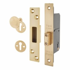 Narrow 5511 5 Lever Deadlock - 51mm Case - 35mm Backset - Polished Brass