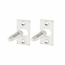 ERA Door Hinge Bolt - 48 x 10mm - Satin Chrome - Pack of 2