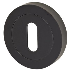 Exel Escutcheon - 52mm Diameter - Keyhole - Matt Black