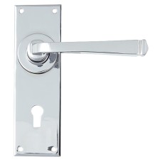 From The Anvil Polished Chrome Keyhole Door Handle - Avon Range - 152 x 48mm