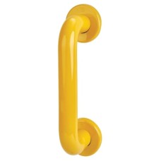 Hoppe AR602/220 Nylon D-Bar Door Pull Handle on Rose - Screw Fix - 220mm c/c - Golden Yellow