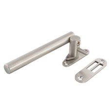 Jedo Round Bar Locking Night Vent Casement Window Fastener - LH - Satin Stainless Steel